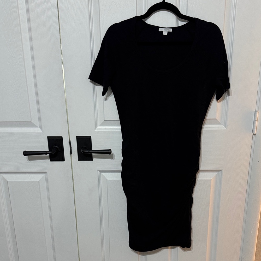 James Perse Classic Black Tee Dress